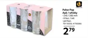 Selgros Pahar Pop Apă / whisky Ofertă