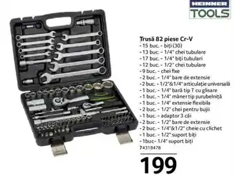 Selgros Trusă 82 piese Cr-V Ofertă