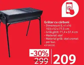Selgros Grătar cu cărbuni Ofertă