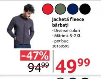 Selgros Jachetă fleece bărbaţi Ofertă