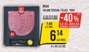 Mega Image MEDA SALAM TOSCAN, FELIAT, 100G Ofertă