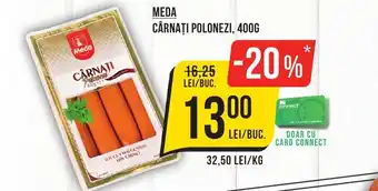 Mega Image MEDA CÂRNAŢI POLONEZI, 400G Ofertă