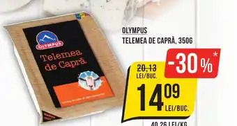 Mega Image OLYMPUS TELEMEA DE CAPRĂ, 350G Ofertă