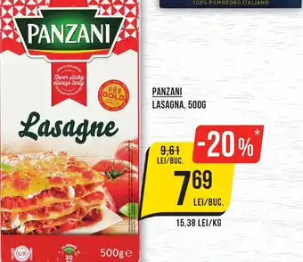 Mega Image PANZANI LASAGNA, 500G Ofertă