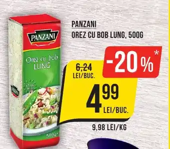 Mega Image PANZANI OREZ CU BOB LUNG, 500G Ofertă