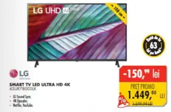 Flanco SMART TV LED ULTRA HD 4K 43UR78003LK Ofertă