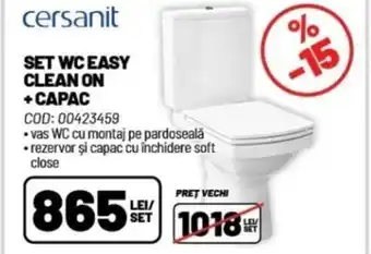 Ambient SET WC EASY CLEAN ON + CAPAC Ofertă
