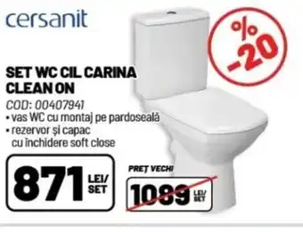 Ambient SET WC CIL CARINA CLEAN ON Ofertă