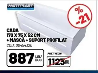 Ambient CADA 170 X 75 X 52 CM + MASCĂ + SUPORT PROFILAT Ofertă