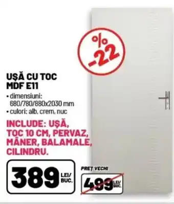 Ambient UŞĂ CU TOC MDF E11 Ofertă