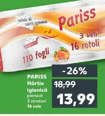 Kaufland PARISS Hârtie igienică Ofertă