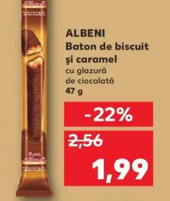 Kaufland ALBENI Baton de biscuit şi caramel Ofertă