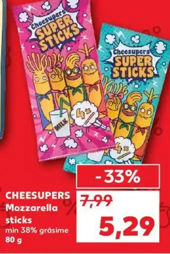Kaufland CHEESUPERS Mozzarella sticks Ofertă