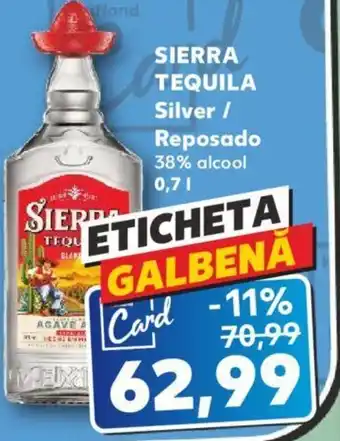 SIERRA TEQUILA Silver / Reposado 38% alcool 0,7L