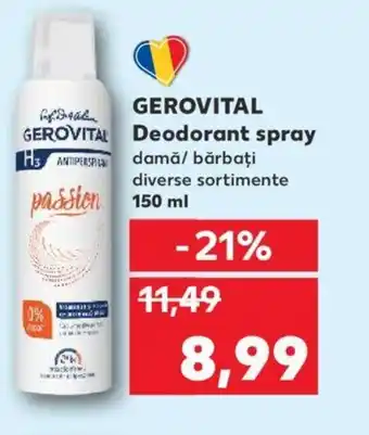 Kaufland GEROVITAL Deodorant spray Ofertă