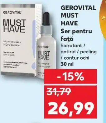 Kaufland GEROVITAL MUST HAVE Ser pentru faţă Ofertă