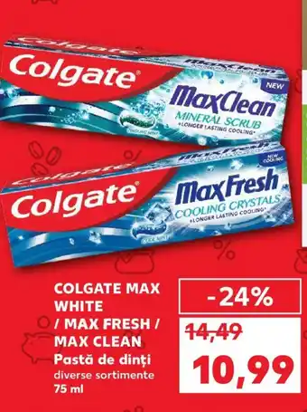Kaufland COLGATE MAX WHITE /MAX FRESH / MAX CLEAN Pastă de dinţi Ofertă