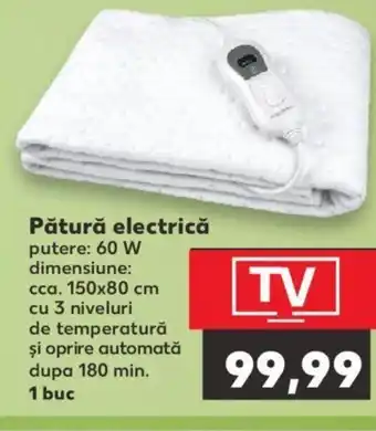 Kaufland Pătură electrică Ofertă