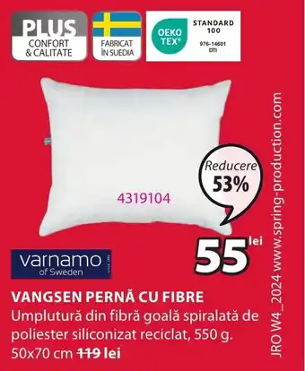 JYSK VANGSEN PERNĂ CU FIBRE Ofertă