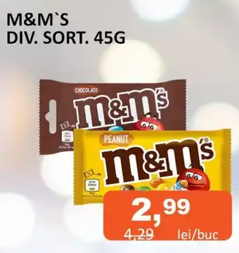 Unicarm M&M'S DIV. SORT. 45G Ofertă