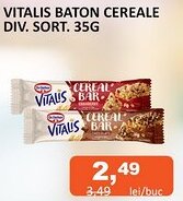 VITALIS BATON CEREALE DIV. SORT. 35G