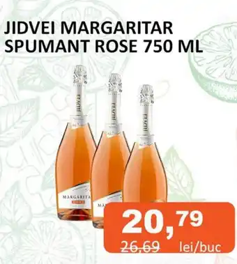 Unicarm JIDVEI MARGARITAR SPUMANT ROSE 750 ML Ofertă