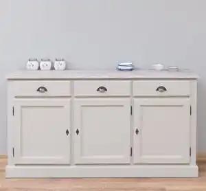 Favi Bufet cu 3 usi, 3 sertare, blat stejar, BAS cu finisaj Dublu color Ofertă