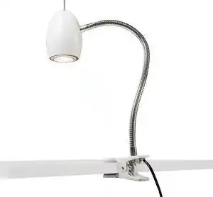Design clemă spot alb cu braț flexibil - Ou