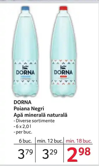 Selgros DORNA Poiana Negri Apă minerală naturală Ofertă