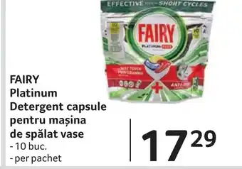 Selgros FAIRY Platinum Detergent capsule pentru mașina de spălat vase Ofertă