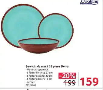 Selgros Serviciu de masă 18 piese Sierra Ofertă