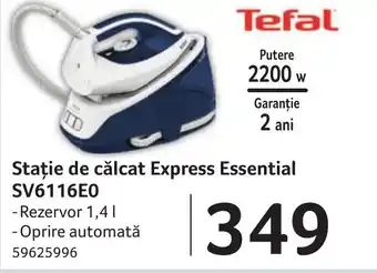 Selgros Stație de călcat Express Essential SV6116E0 Ofertă