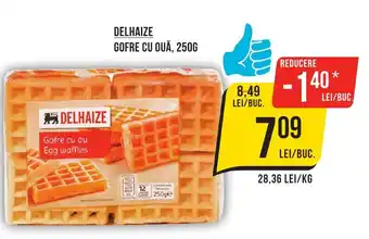 Mega Image DELHAIZE GOFRE CU OUĂ, 250G Ofertă