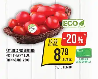 Mega Image NATURE'S PROMISE BIO ROŞII CHERRY, ECO, PRUNIȘOARE, 250G Ofertă