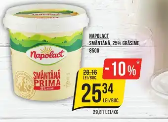 Mega Image NAPOLACT SMÂNTÂNĂ, 25% GRĂSIME, 850G Ofertă