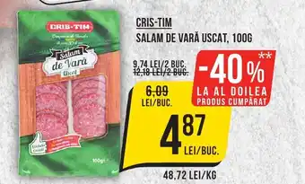 Mega Image CRIS-TIM SALAM DE VARĂ USCAT, 100G Ofertă