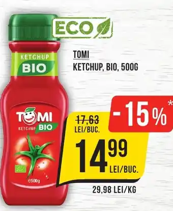 Mega Image TOMI KETCHUP, BIO, 500G Ofertă