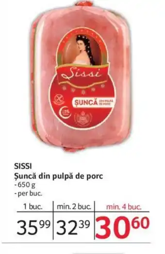 Selgros SISSI Şuncă din pulpă de porc Ofertă