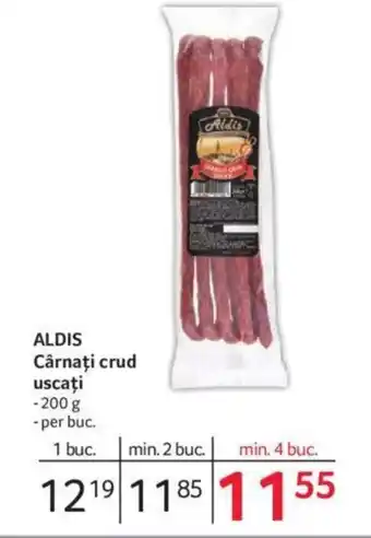 Selgros ALDIS Cârnaţi crud uscaţi Ofertă