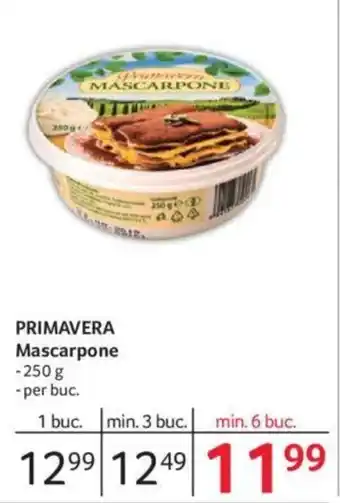 Selgros PRIMAVERA Mascarpone Ofertă