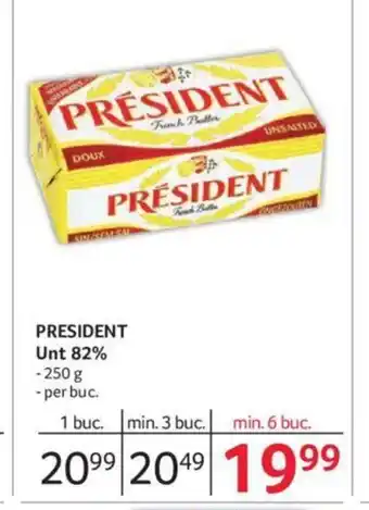 Selgros PRESIDENT Unt 82% Ofertă