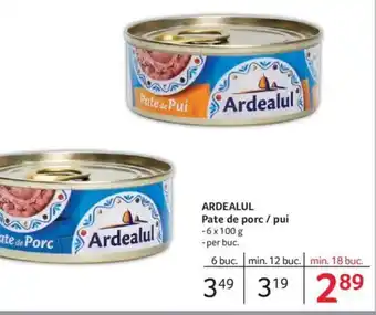 Selgros ARDEALUL Pate de porc / pui Ofertă