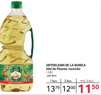 UNTDELEMN DE LA BUNICA Ulei de floarea-soarelui
