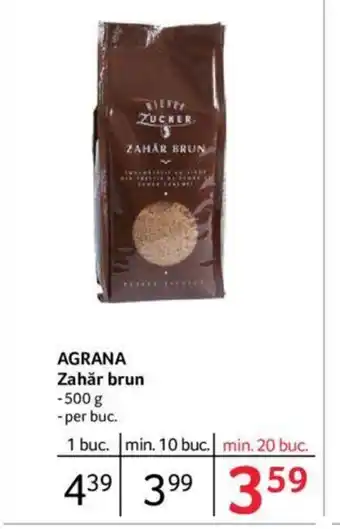 Selgros AGRANA Zahăr brun Ofertă