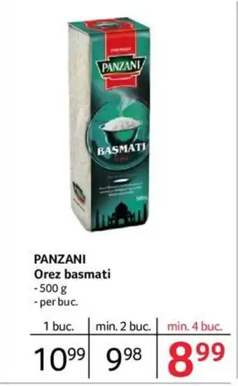 Selgros PANZANI Orez basmati Ofertă