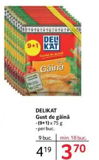Selgros DELIKAT Gust de găină Ofertă