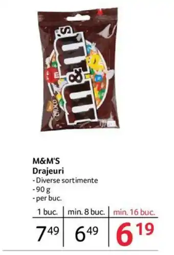Selgros M&M'S Drajeuri Ofertă