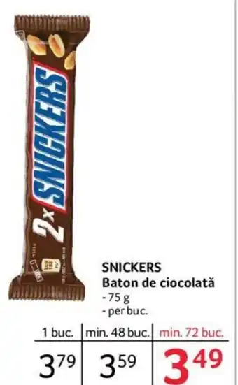 Selgros SNICKERS Baton de ciocolată Ofertă