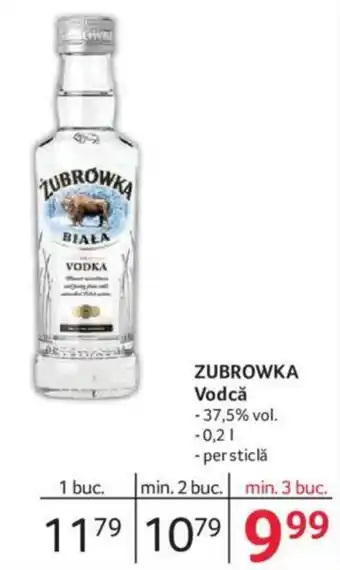 Selgros ZUBROWKA Vodcă Ofertă