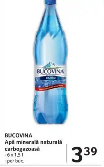 BUCOVINA Apă minerală naturală carbogazoasă